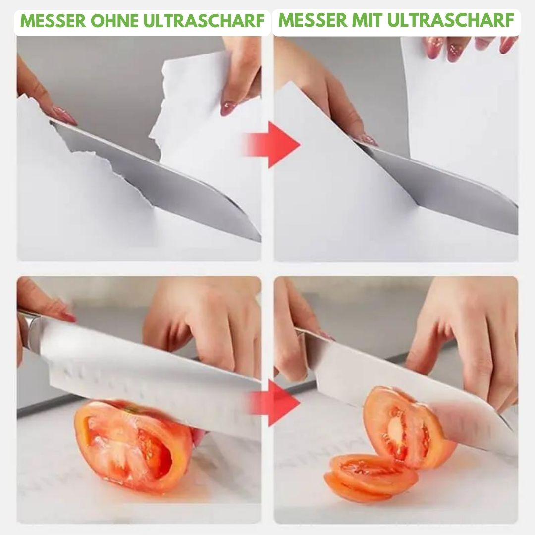 Emi and June | Ultrascharf elektrischer Messerschärfer - in Sekunden jedes Messer schärfen