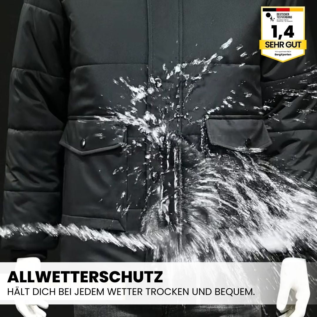 Emi and June | ThermoMax - Herren-Kapuzenjacke für den Winter – Dick gefütterter, lässiger Windbreaker mit Taschen