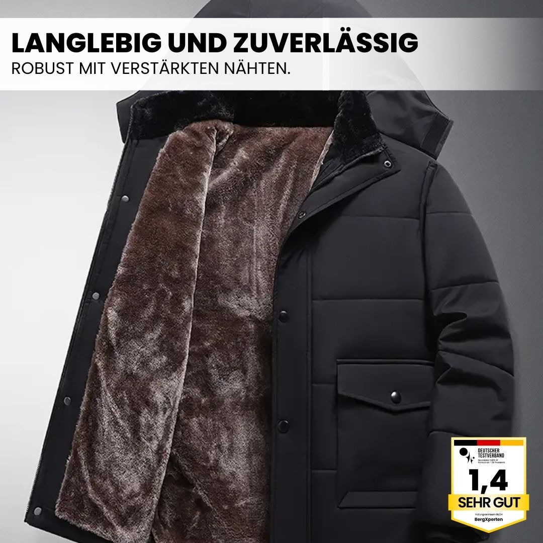 Emi and June | ThermoMax - Herren-Kapuzenjacke für den Winter – Dick gefütterter, lässiger Windbreaker mit Taschen