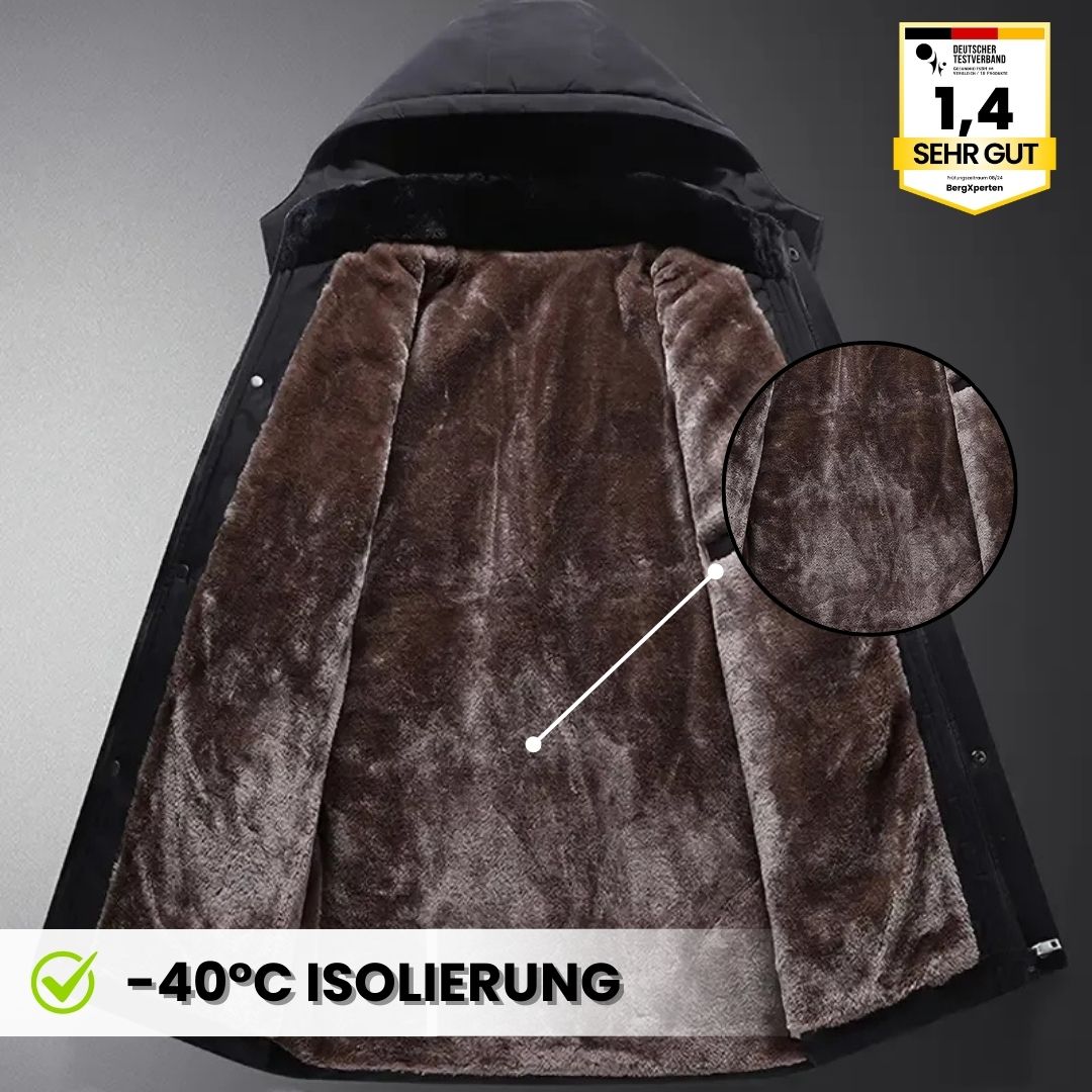Emi and June | ThermoMax - Herren-Kapuzenjacke für den Winter – Dick gefütterter, lässiger Windbreaker mit Taschen