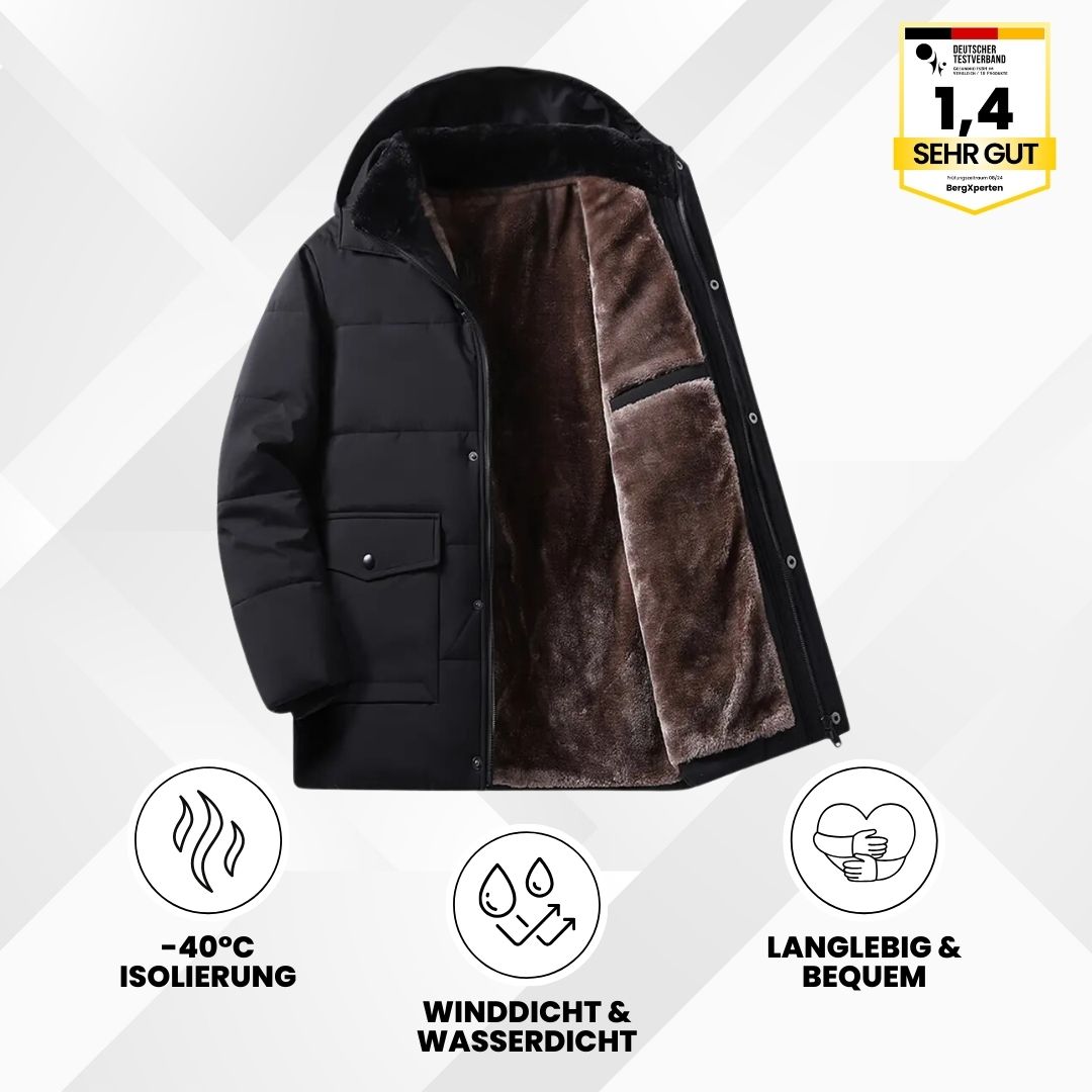 Emi and June | ThermoMax - Herren-Kapuzenjacke für den Winter – Dick gefütterter, lässiger Windbreaker mit Taschen