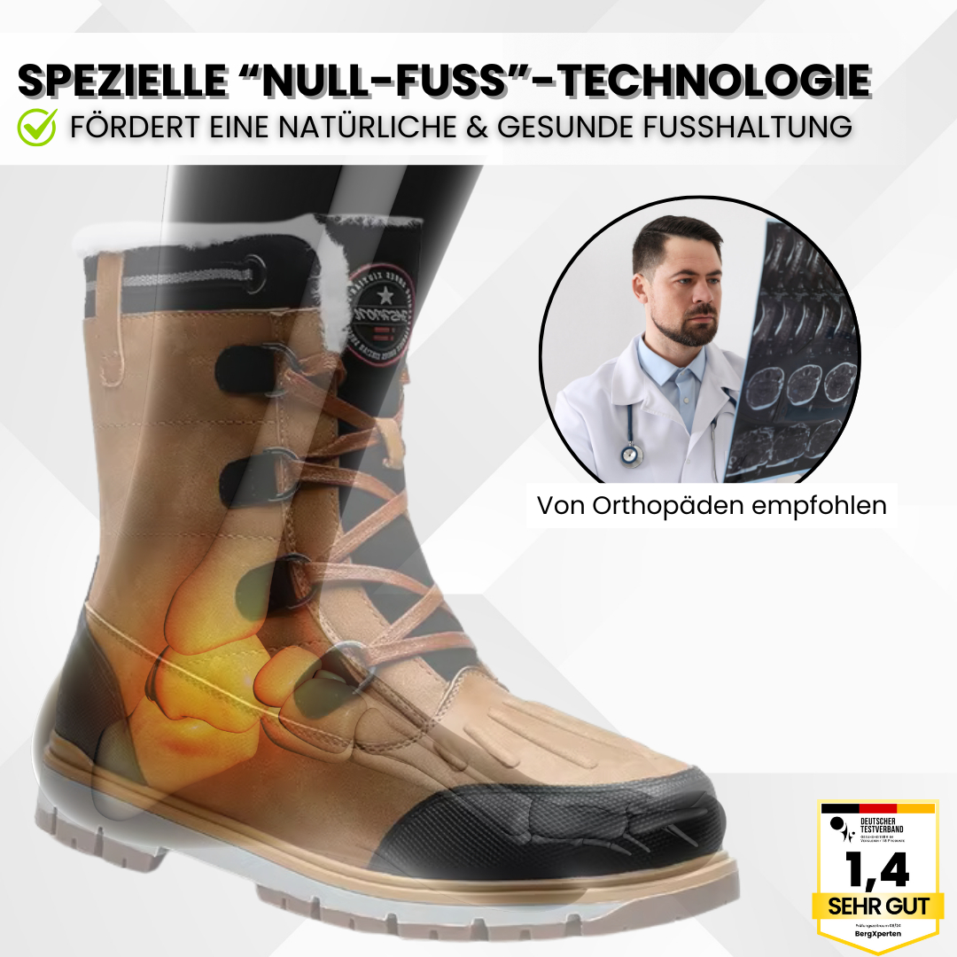 Emi and June | OrthoBoot Pro - schmerzlindernde, wasserdichte, isolierte Stiefel für Herbst und Winter