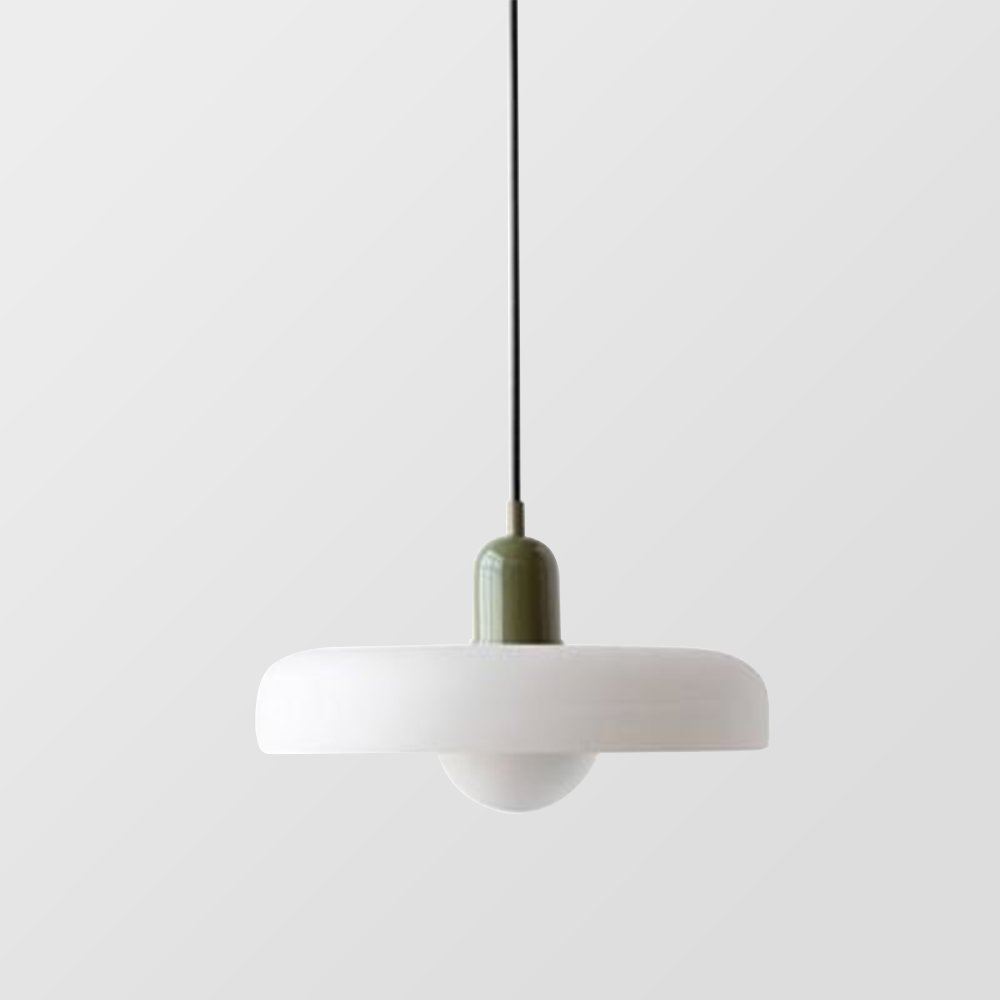 Emi and June | Bauhaus-Pendelleuchte aus farbigem Glas