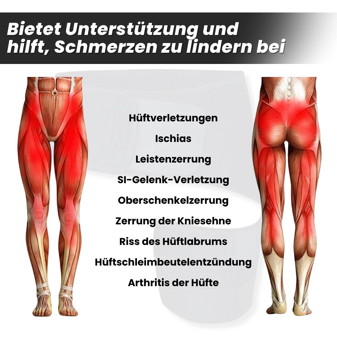 Emi and June | IschiaCare - orthopädische Bandage zur Behebung von Ischiasschmerzen - Einheitsgröße
