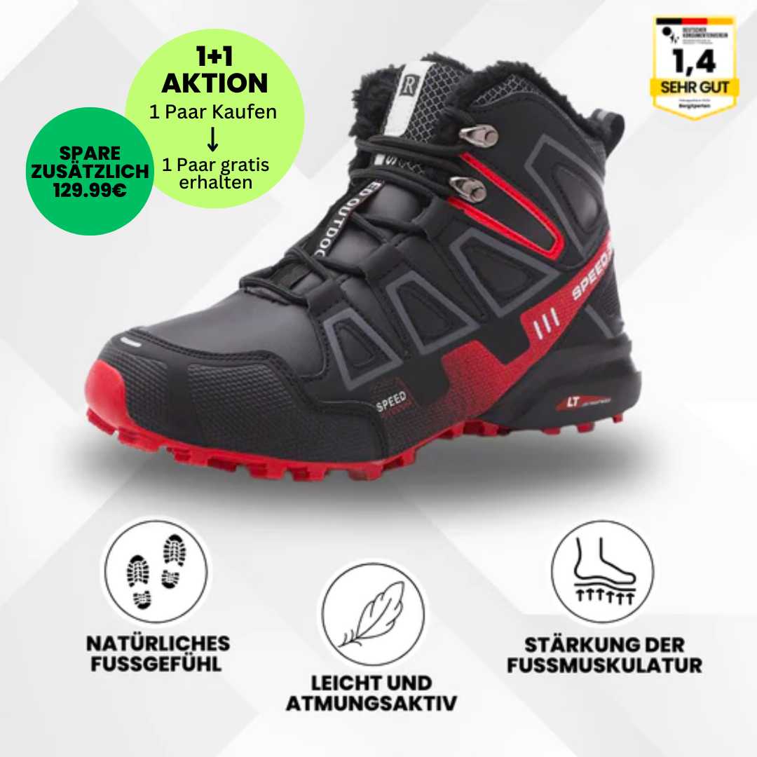 Emi and June | OrthoTrekking Pro - ergonomische schmerzlindernde Trekking u.-Wanderschuhe - Sonderaktion 1+1 Gratis
