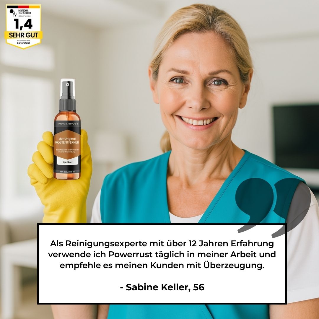 Emi and June | PowerRust Entferner - löst selbst hartnäckigen Rost in Sekunden