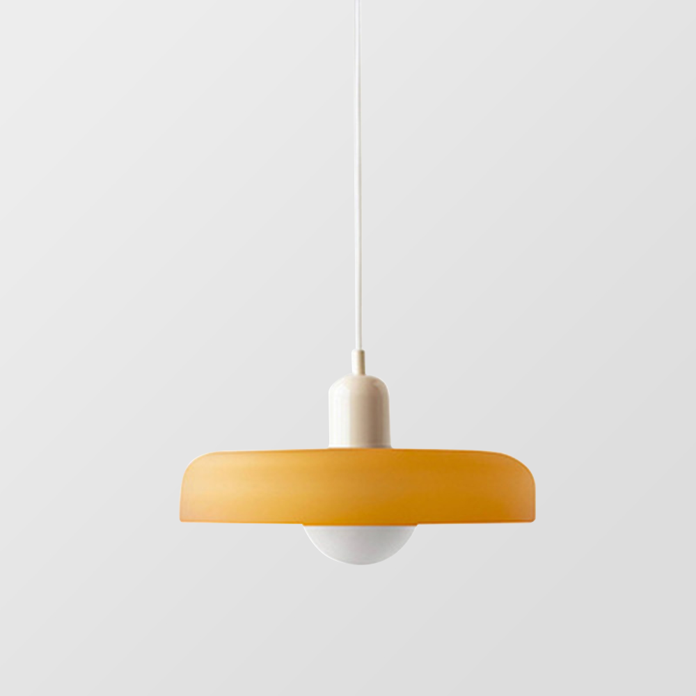 Emi and June | Bauhaus-Pendelleuchte aus farbigem Glas