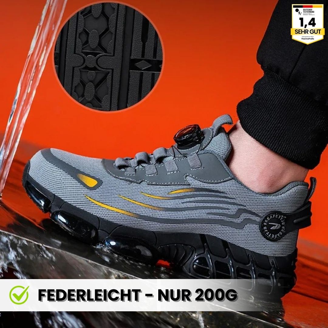 Emi and June | SafeStep - ergonomischer und schmerzlindernder Sicherheitsschuh - Zertifiziert nach EN ISO 20345
