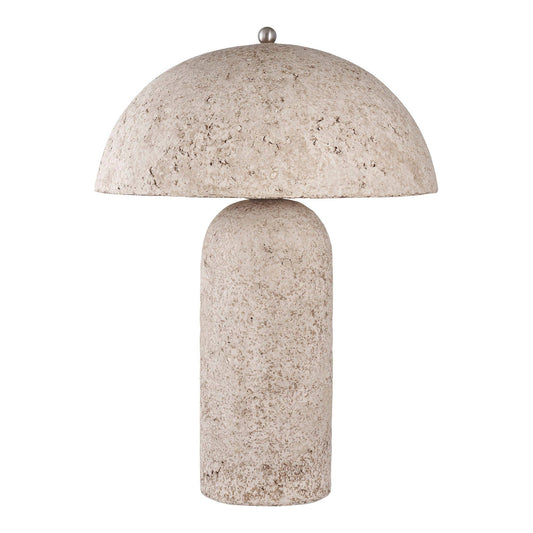 Emi and June | Tischlampe. Pappmaché. Steingrau 150 cm Kabel
