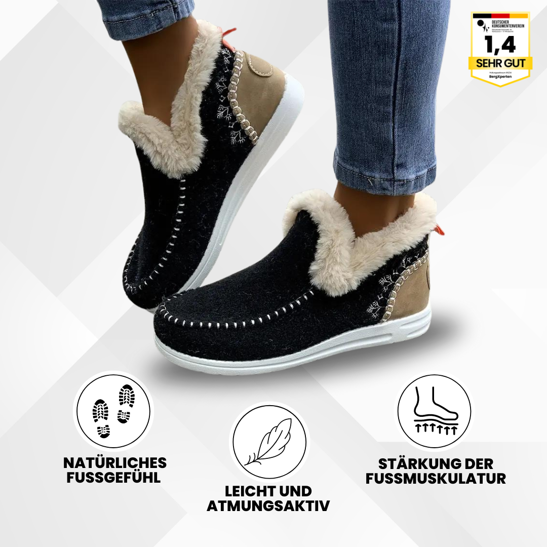 Emi and June | OrthoComfy - ergonomischer schmerzlindernder Komfortschuh - Plüschgefüttert