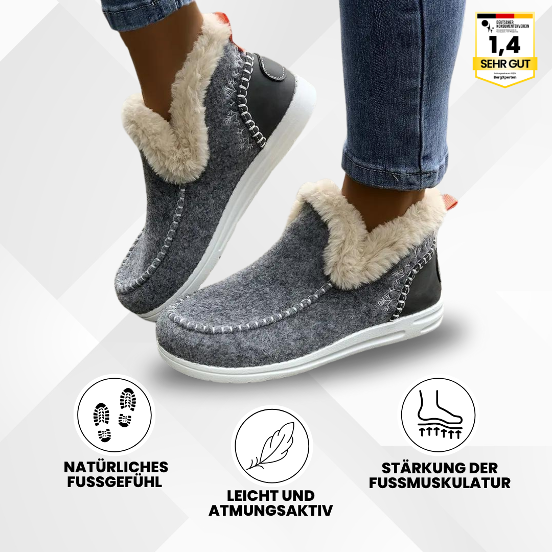 Emi and June | OrthoComfy - ergonomischer schmerzlindernder Komfortschuh - Plüschgefüttert