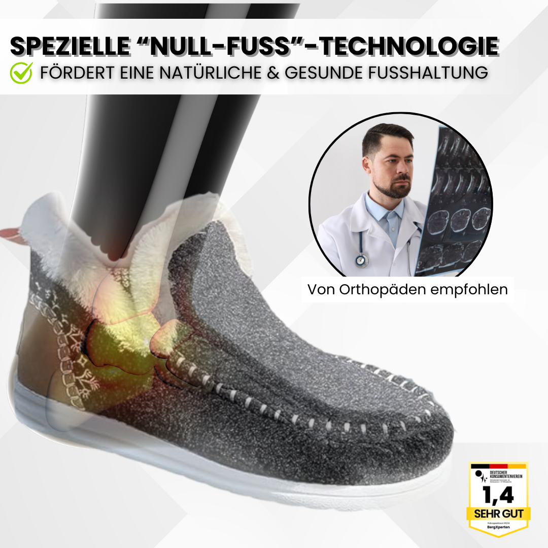 Emi and June | OrthoComfy - ergonomischer schmerzlindernder Komfortschuh - Plüschgefüttert