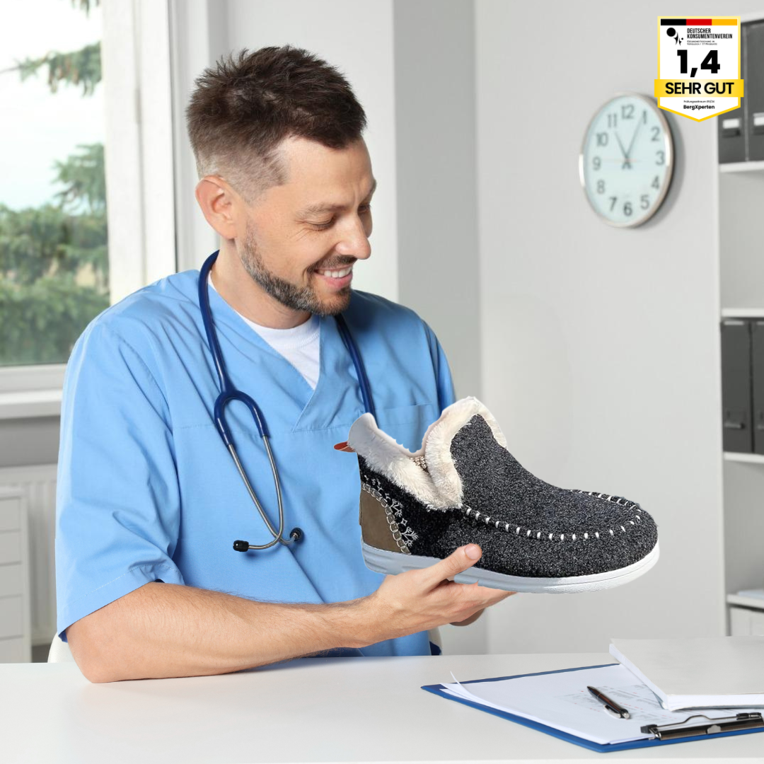 Emi and June | OrthoComfy - ergonomischer schmerzlindernder Komfortschuh - Plüschgefüttert