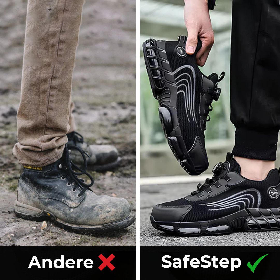 Emi and June | SafeStep - ergonomischer und schmerzlindernder Sicherheitsschuh - Zertifiziert nach EN ISO 20345