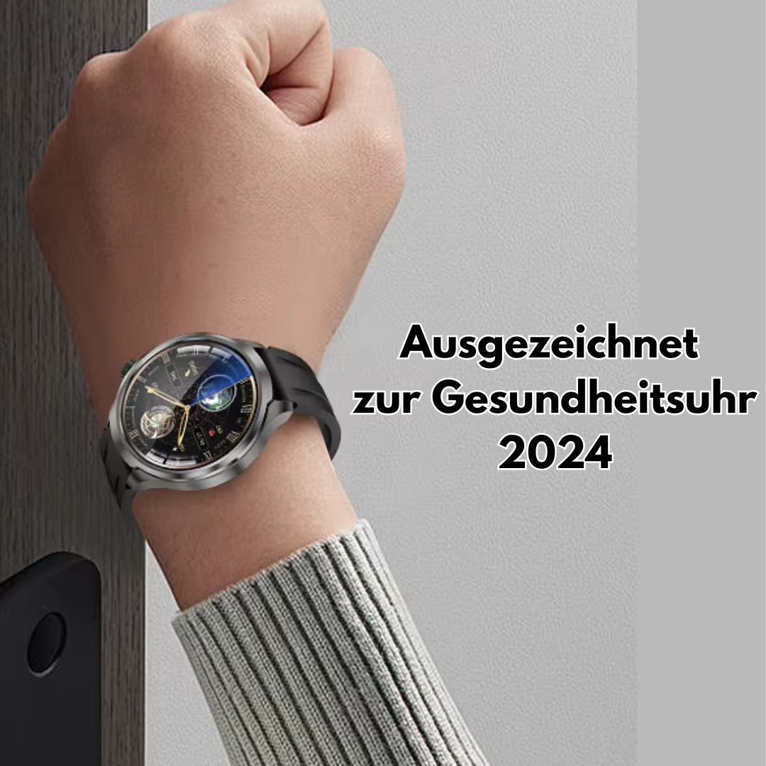 Emi and June | VitalSense Pro X - Gesundheits-Smartwatch mit Lederarmband (2025)