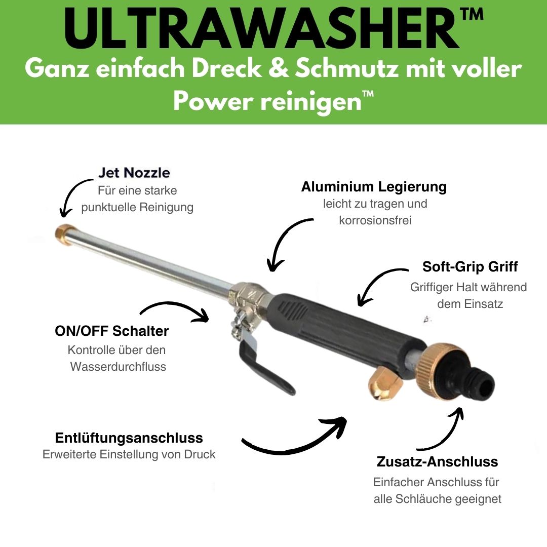Emi and June | Ultrawasher - Power-Hochdruckreiniger für jeden Gartenschlauch