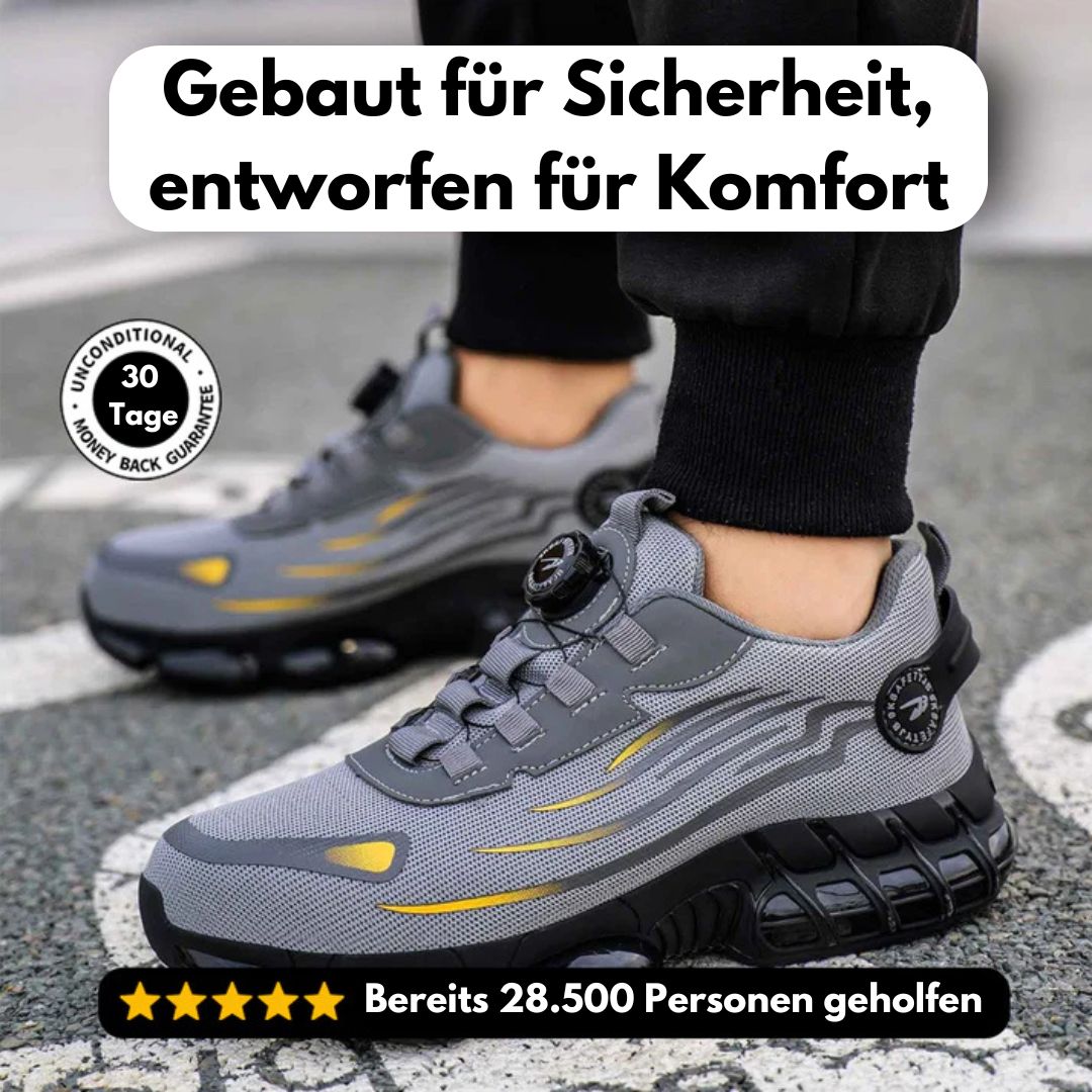 Emi and June | SafeStep - ergonomischer und schmerzlindernder Sicherheitsschuh - Zertifiziert nach EN ISO 20345