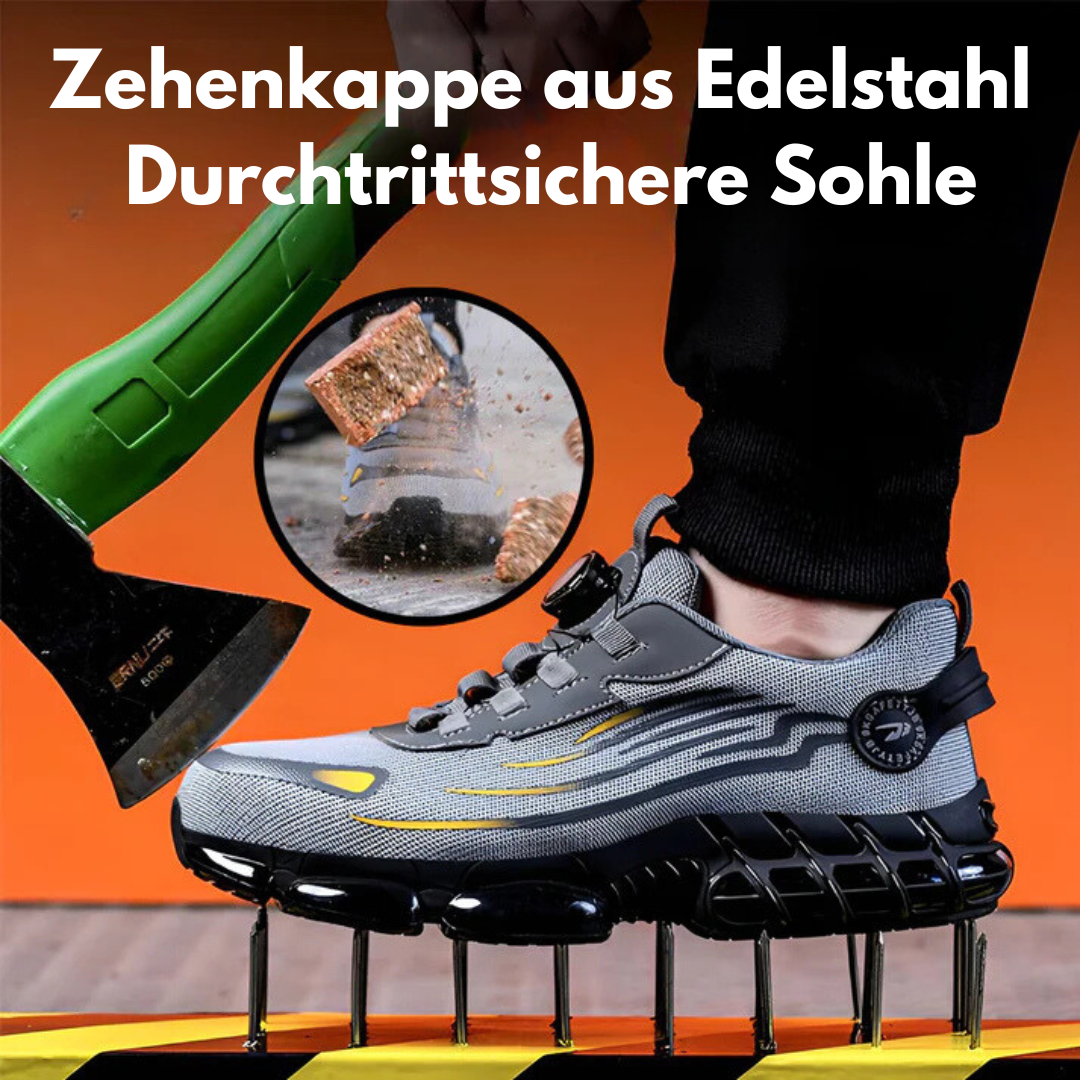 Emi and June | SafeStep - ergonomischer und schmerzlindernder Sicherheitsschuh - Zertifiziert nach EN ISO 20345