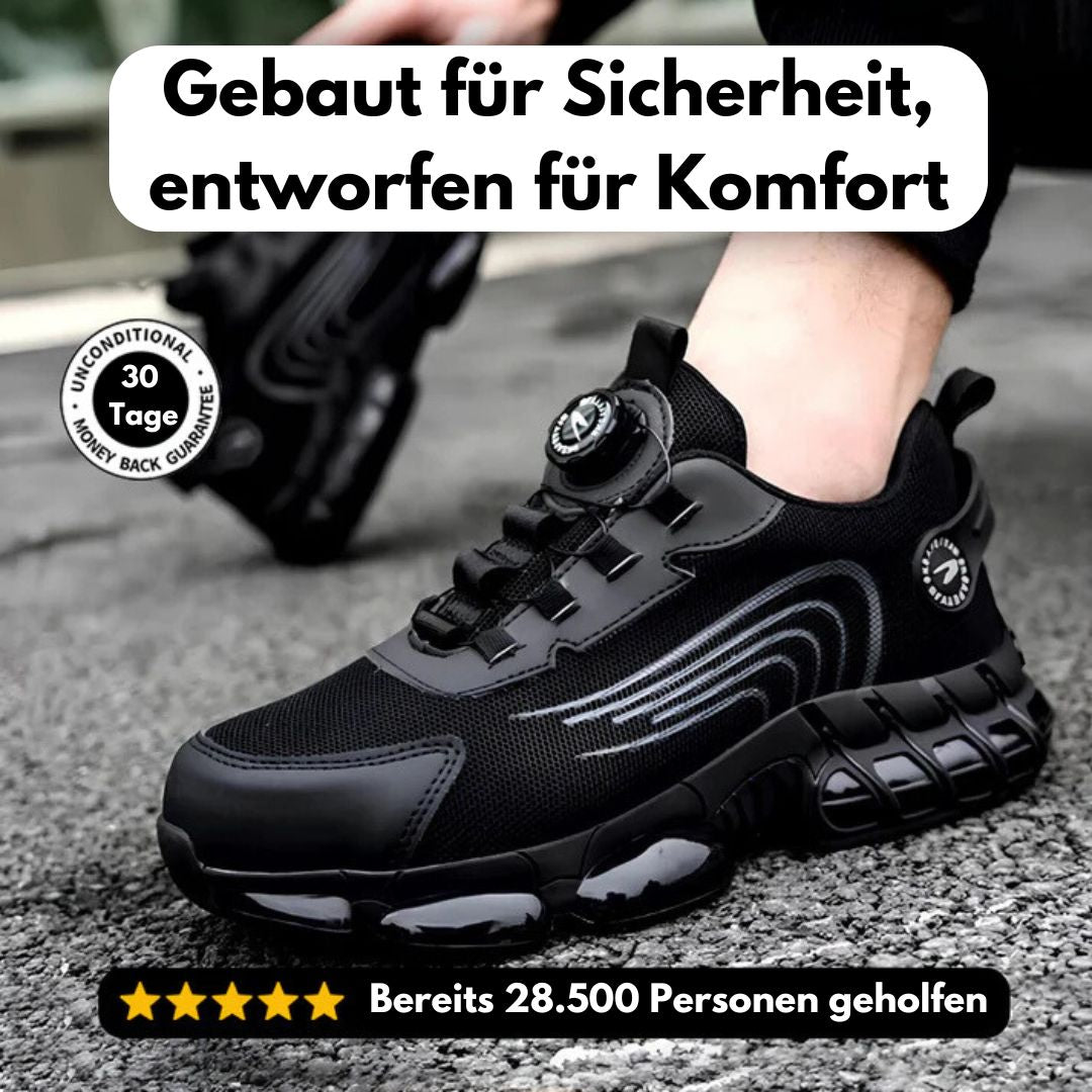 Emi and June | SafeStep - ergonomischer und schmerzlindernder Sicherheitsschuh - Zertifiziert nach EN ISO 20345