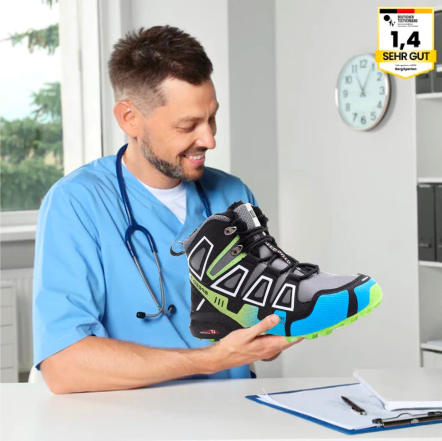 Emi and June | OrthoTrekking Pro - ergonomische schmerzlindernde Trekking u.-Wanderschuhe - Sonderaktion 1+1 Gratis