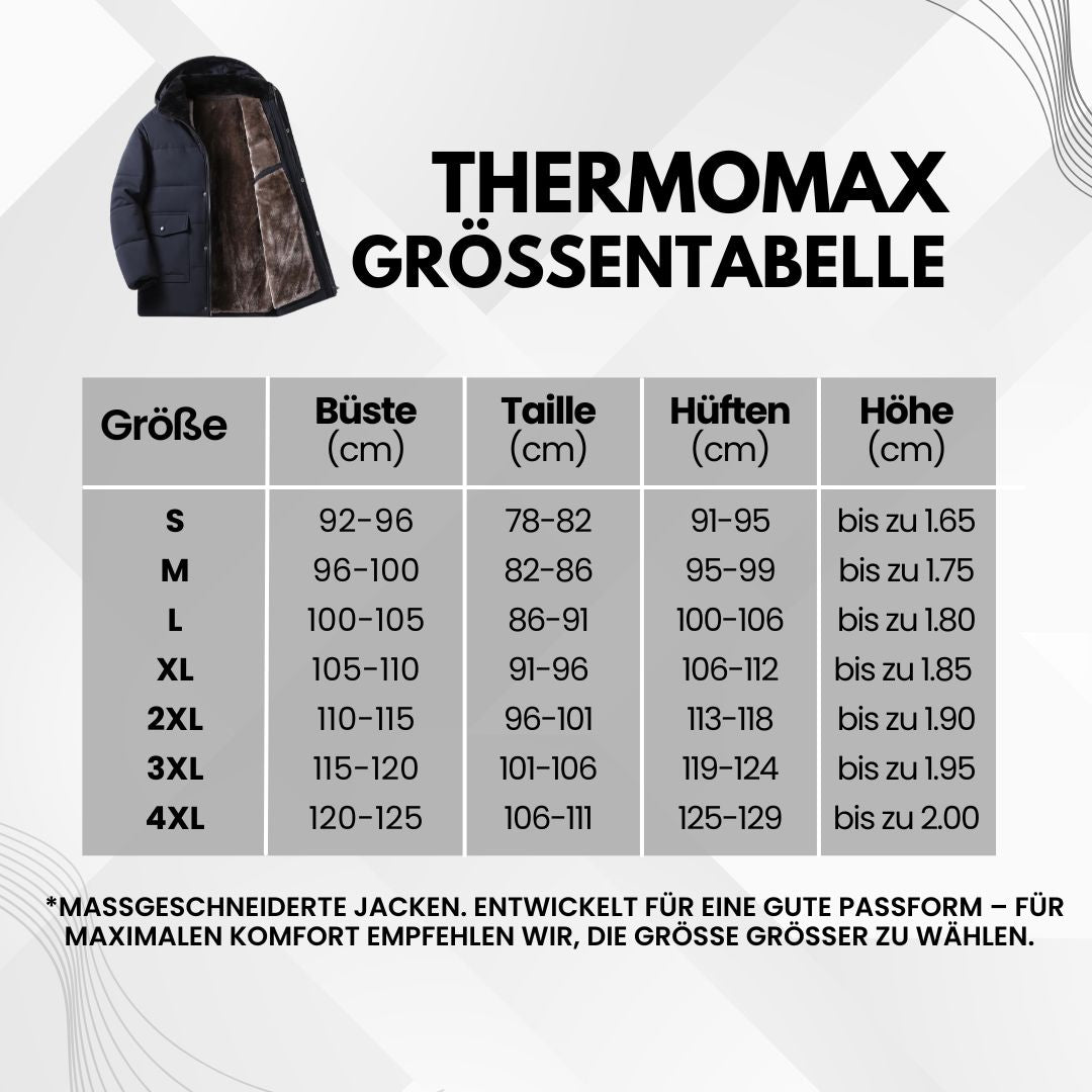 Emi and June | ThermoMax - Herren-Kapuzenjacke für den Winter – Dick gefütterter, lässiger Windbreaker mit Taschen