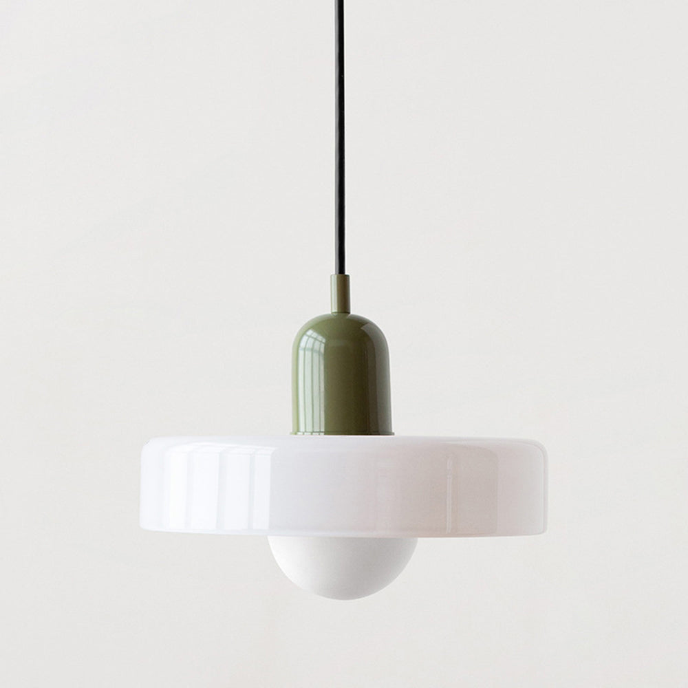 Emi and June | Bauhaus-Pendelleuchte aus farbigem Glas