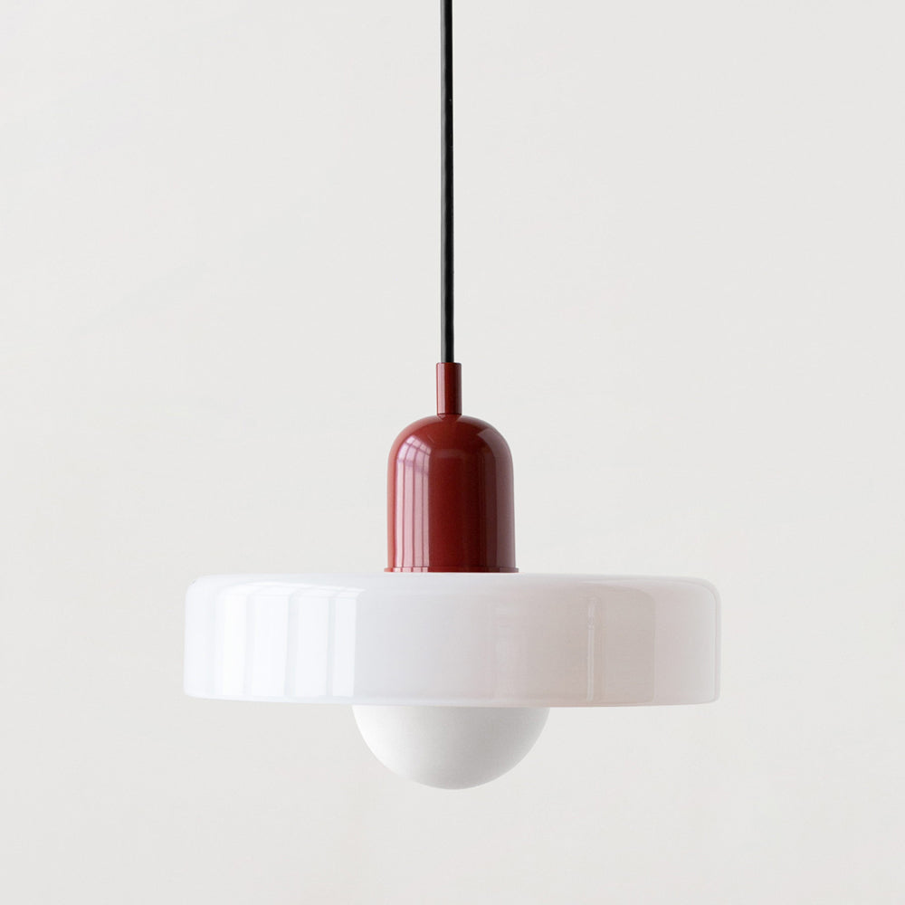 Emi and June | Bauhaus-Pendelleuchte aus farbigem Glas