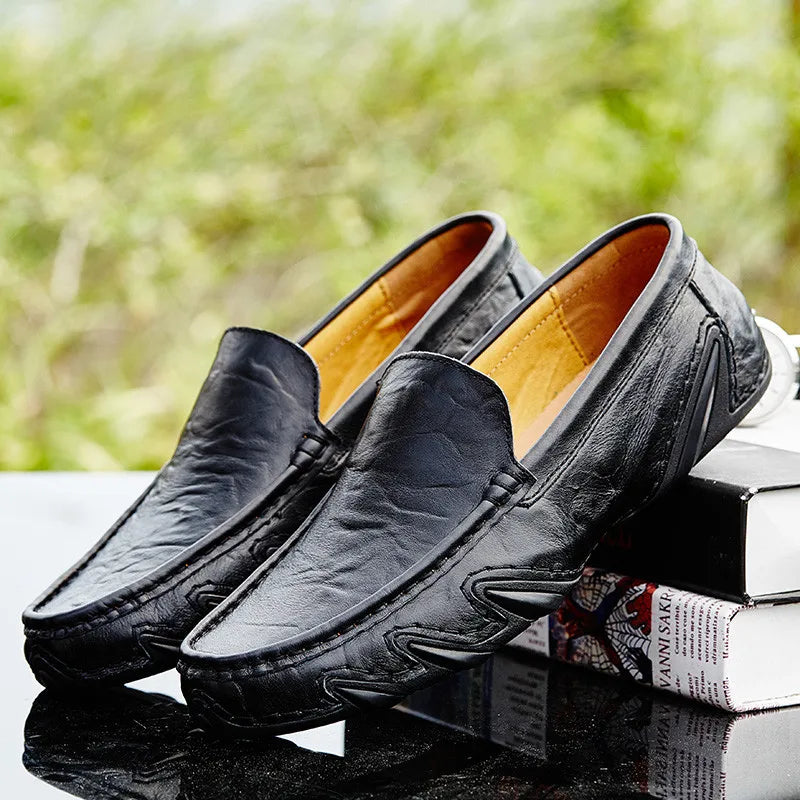 Emi and June | Hochwertige Leder Slipper für Herren