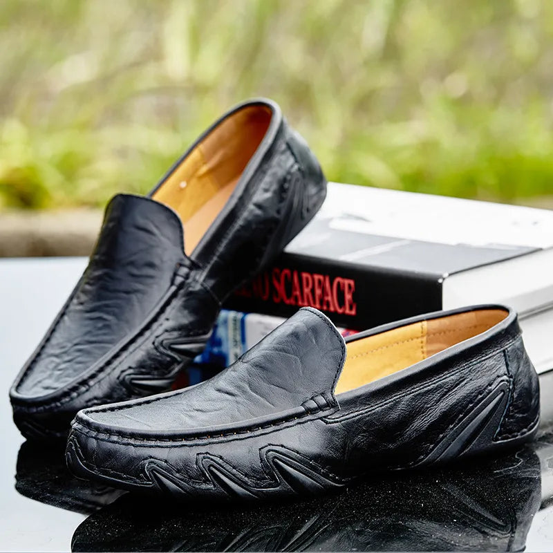 Emi and June | Hochwertige Leder Slipper für Herren