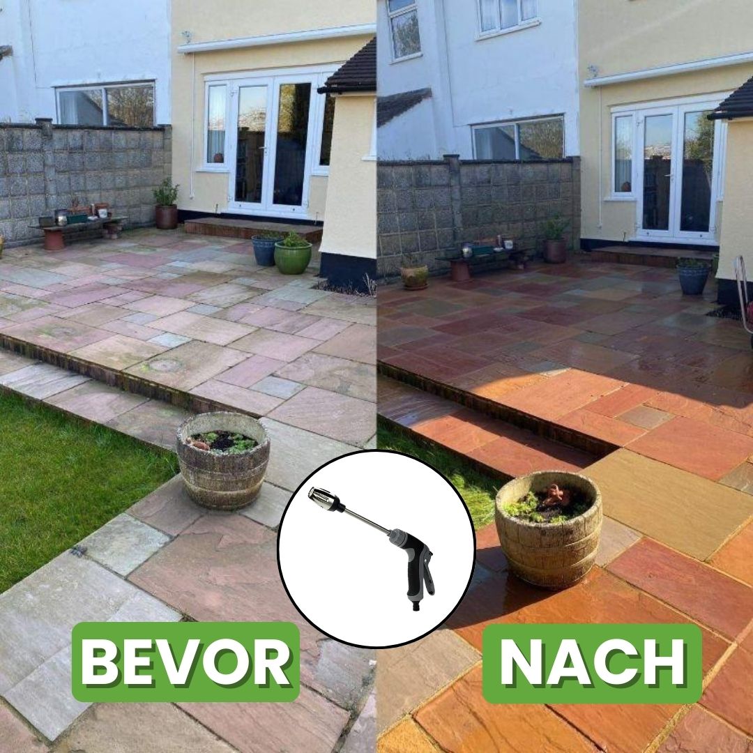 Emi and June | Turbowasher - Power-Hochdruckreiniger für jeden Gartenschlauch - Sonderaktion 1+1 Gratis