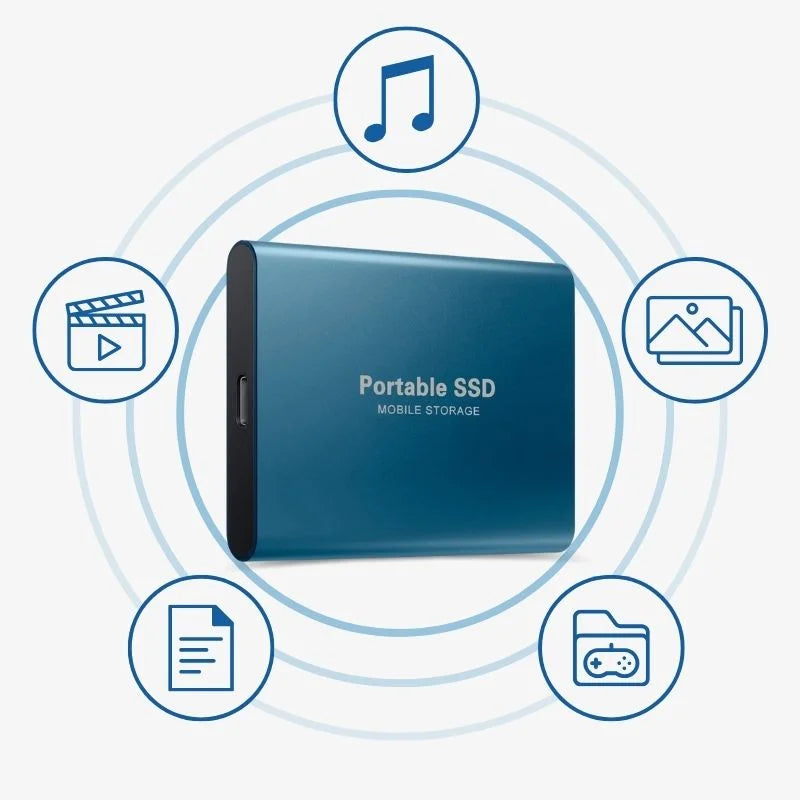 Emi and June | Externe SSD Festplatte – Aluminium-Gehäuse, Tragbarer Speicher