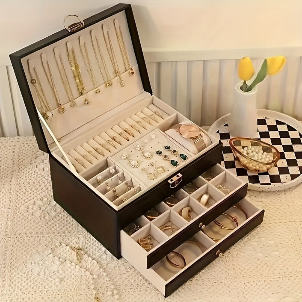 Emi and June | Velvique - Luxus Leder Schmuck Organizer Box