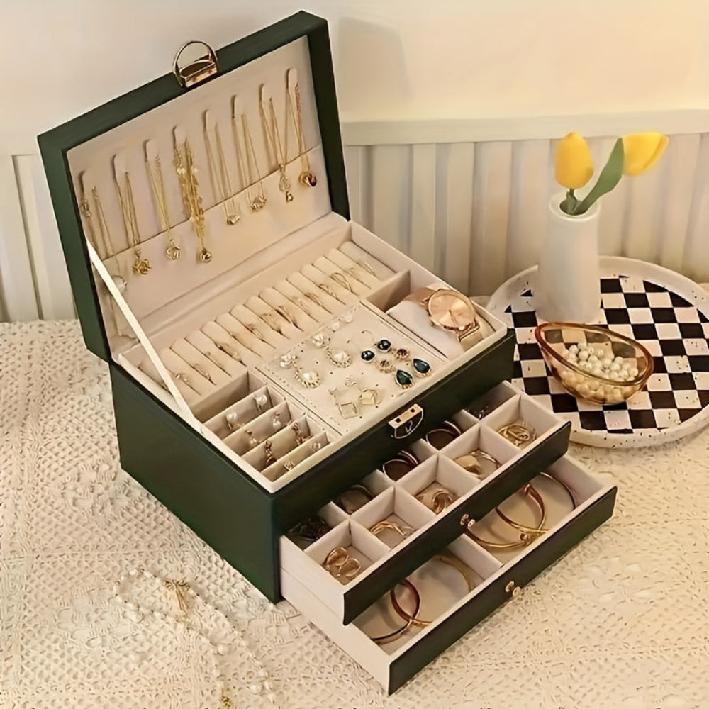 Emi and June | Velvique - Luxus Leder Schmuck Organizer Box