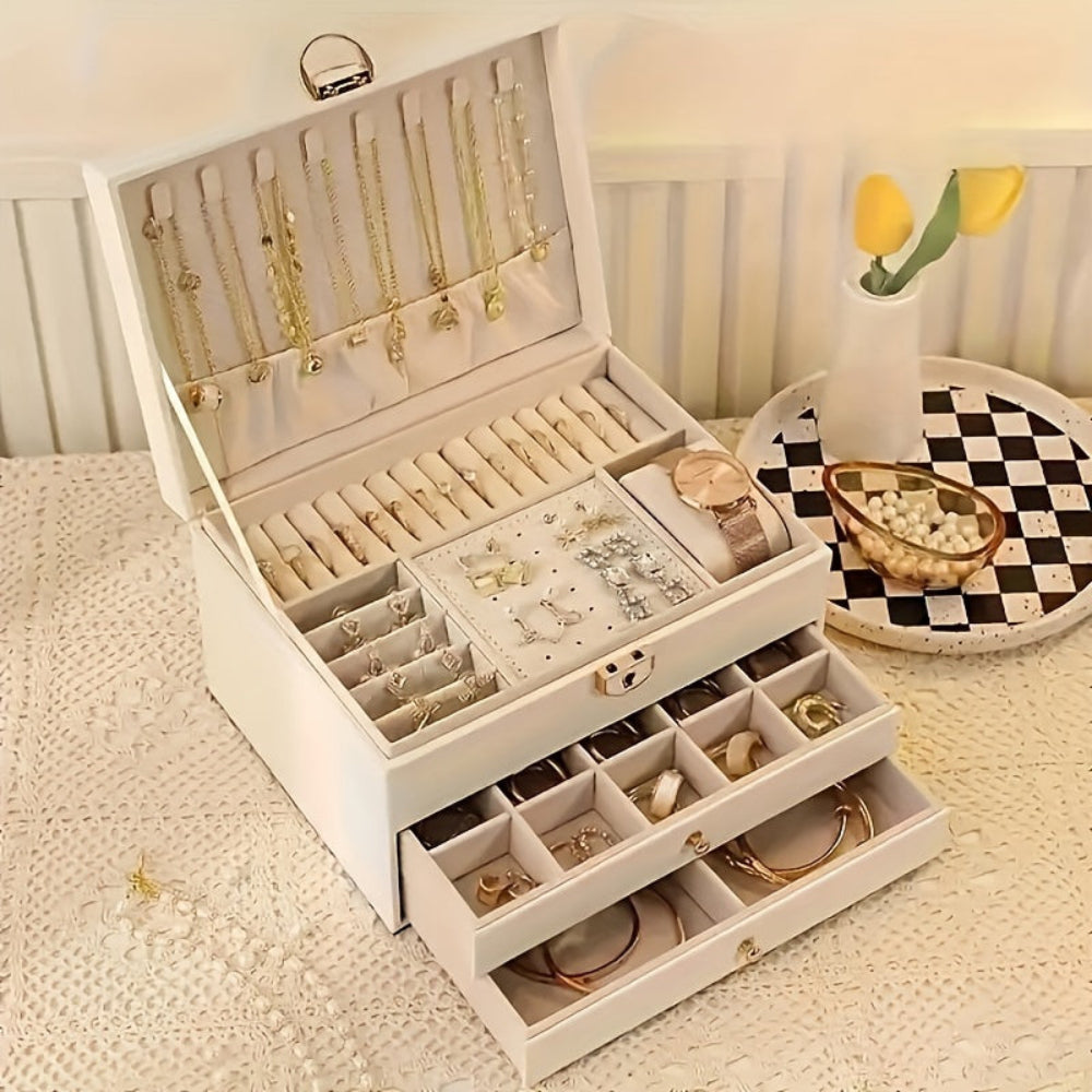 Emi and June | Velvique - Luxus Leder Schmuck Organizer Box