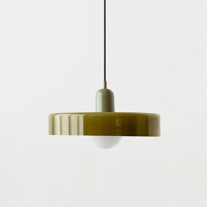 Emi and June | Bauhaus-Pendelleuchte aus farbigem Glas