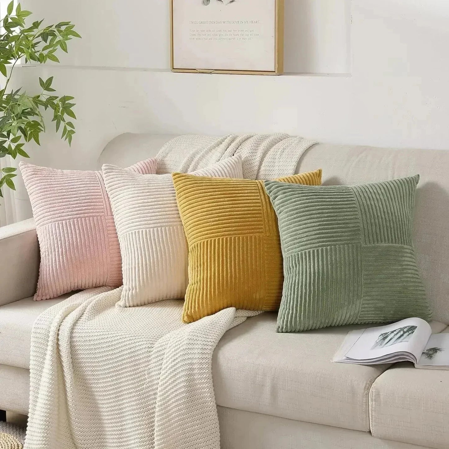 Emi and June | Luxus-Kissenbezüge aus Samt - weich und luxuriös für Sofa und Bett