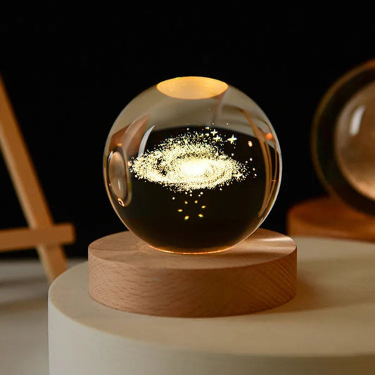Emi and June | 3D-gravierte Universum-Lampe - Kosmisches Licht für Ihren Raum